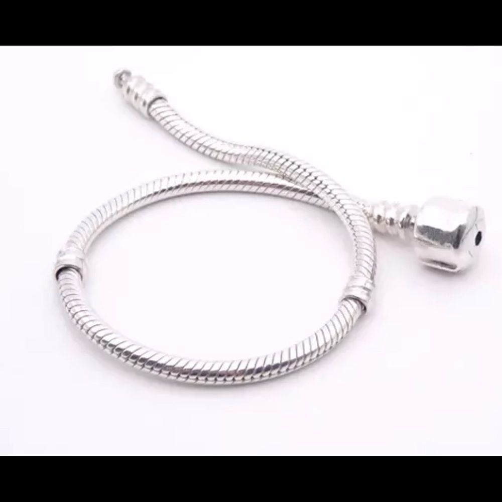 925S‎ 21cm TRENDY SNAKE CHAIN BRACELET FOR CHARMS